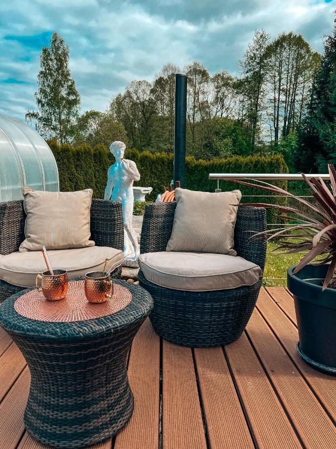 KötztingPanorama-Residenz, Mit Poolアパートメント エクステリア 写真